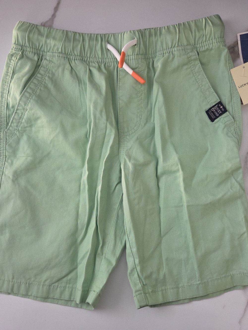 Lucky Brand Men's Mint Green Drawstring Athletic Shorts